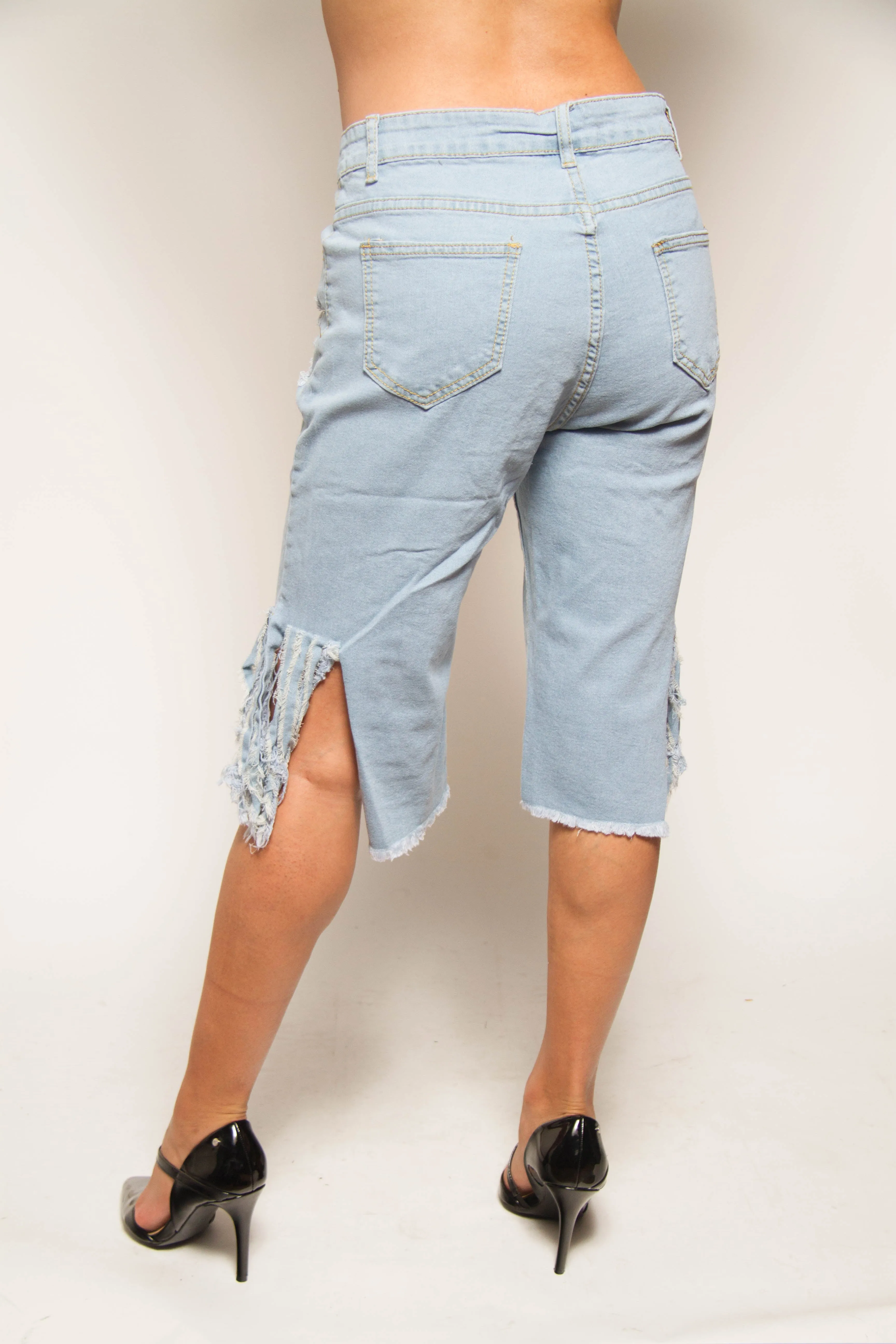 Ripped Jeans Short