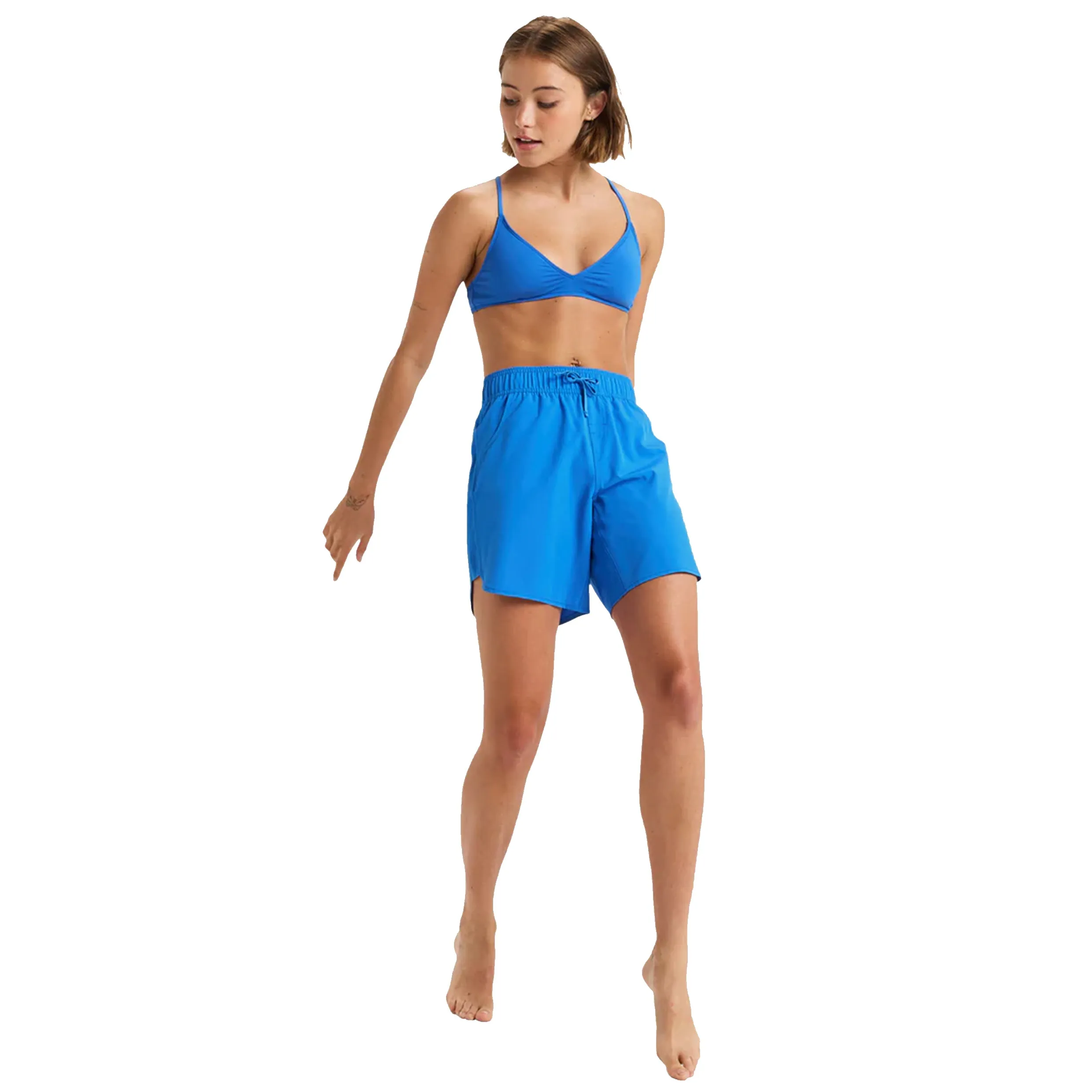 ROXY WOMENS WAVE 7 INCH BOARDSHORT NEBULAS BLUE