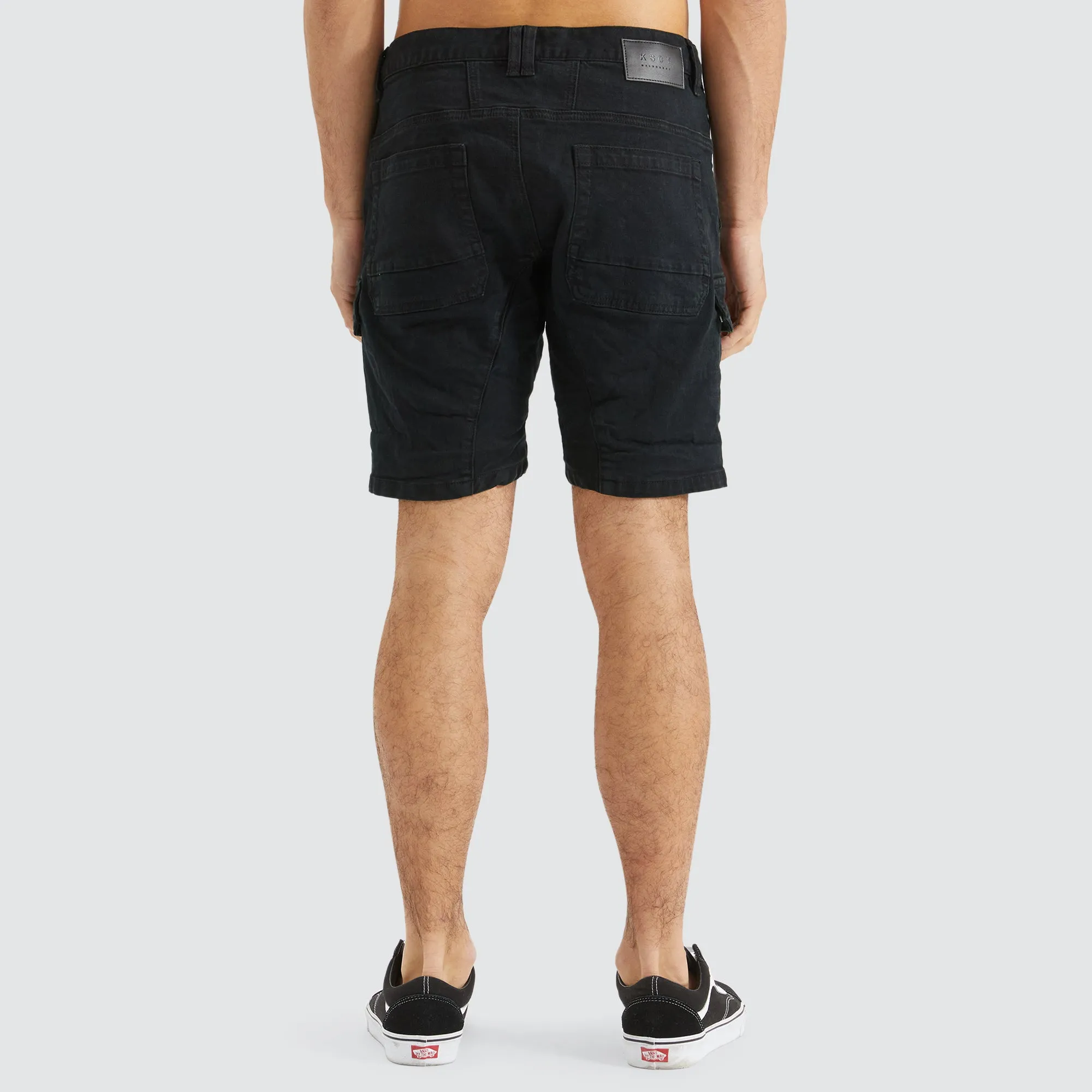 Salem Cargo Short Overdyed Black