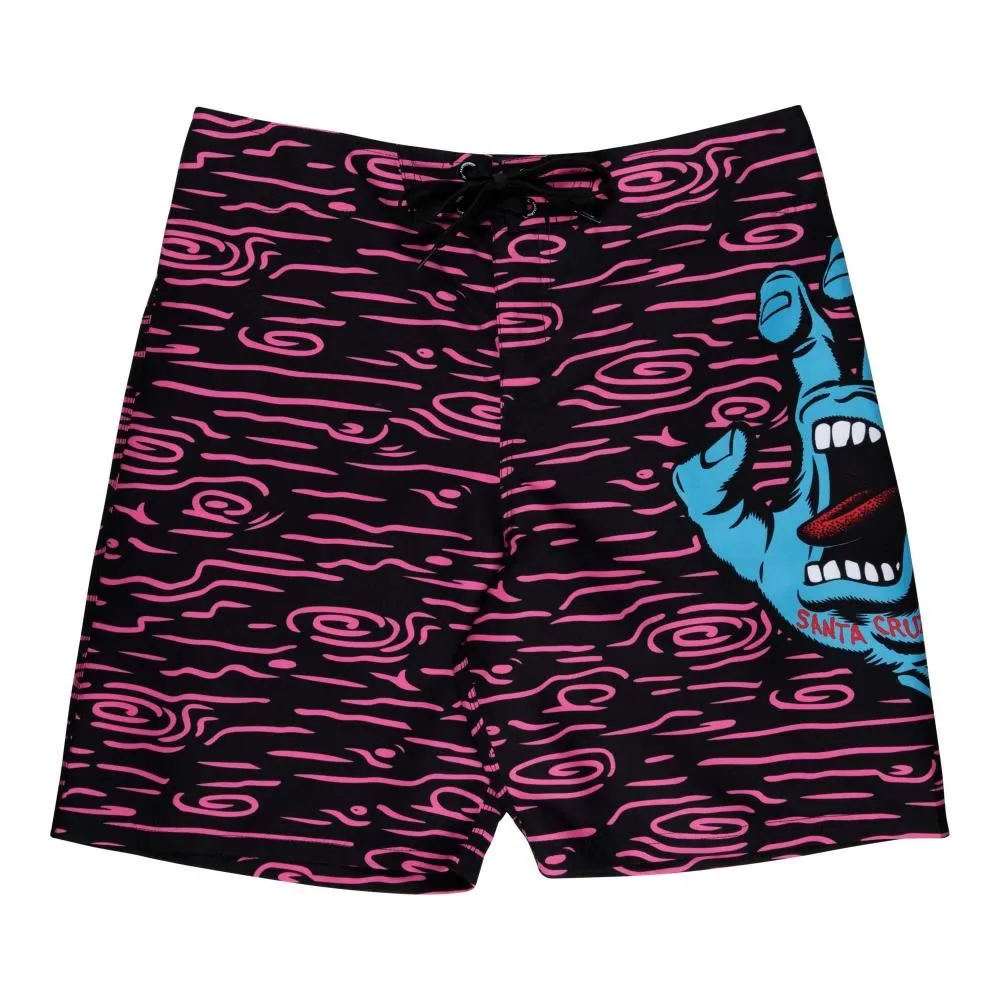 Santa Cruz Board Shorts Screaming Hand Board Short - Neon Wood