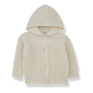 Simo Ecru Hooded Sweater