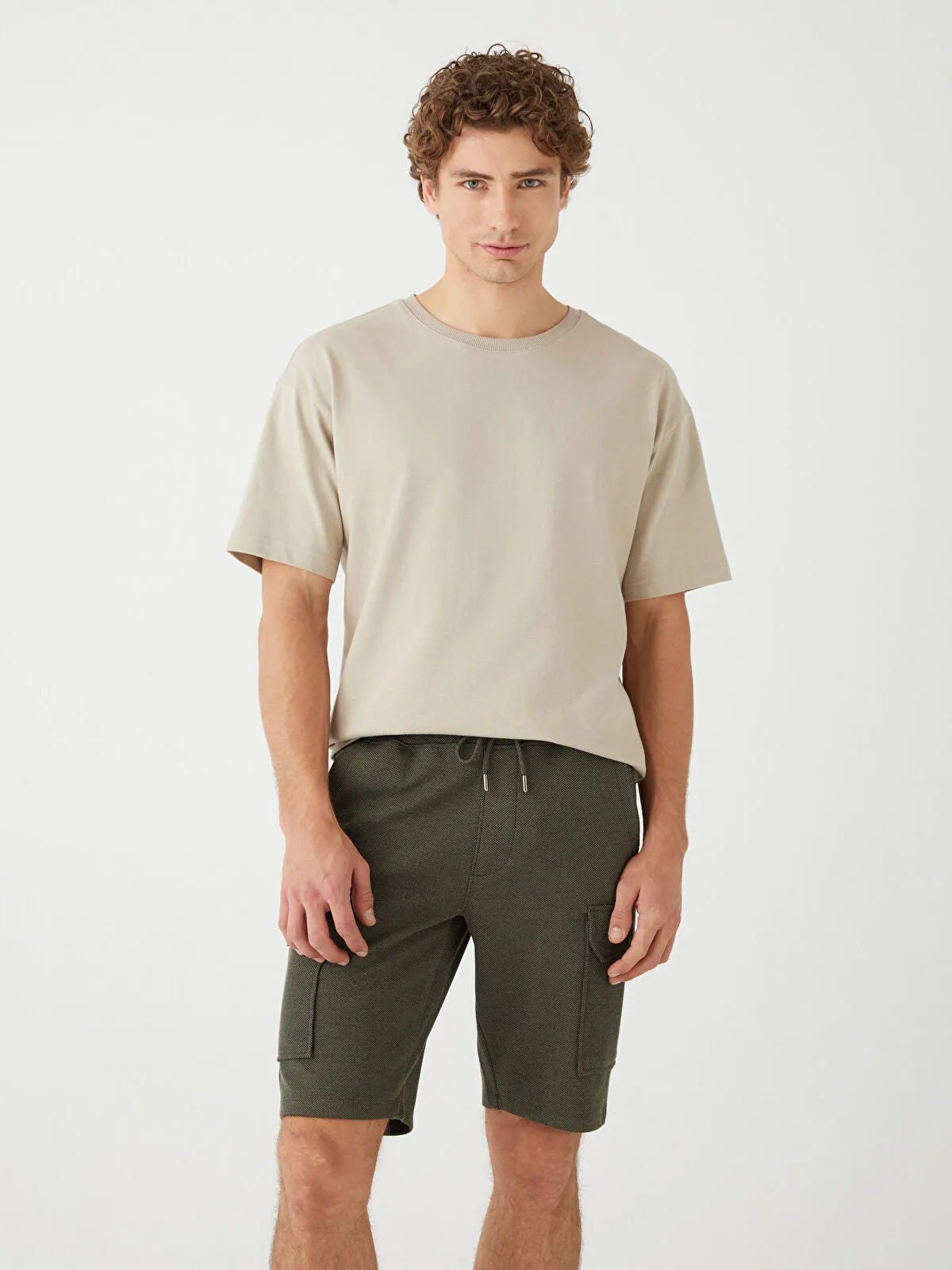 Slim Fit Men Cargo Shorts