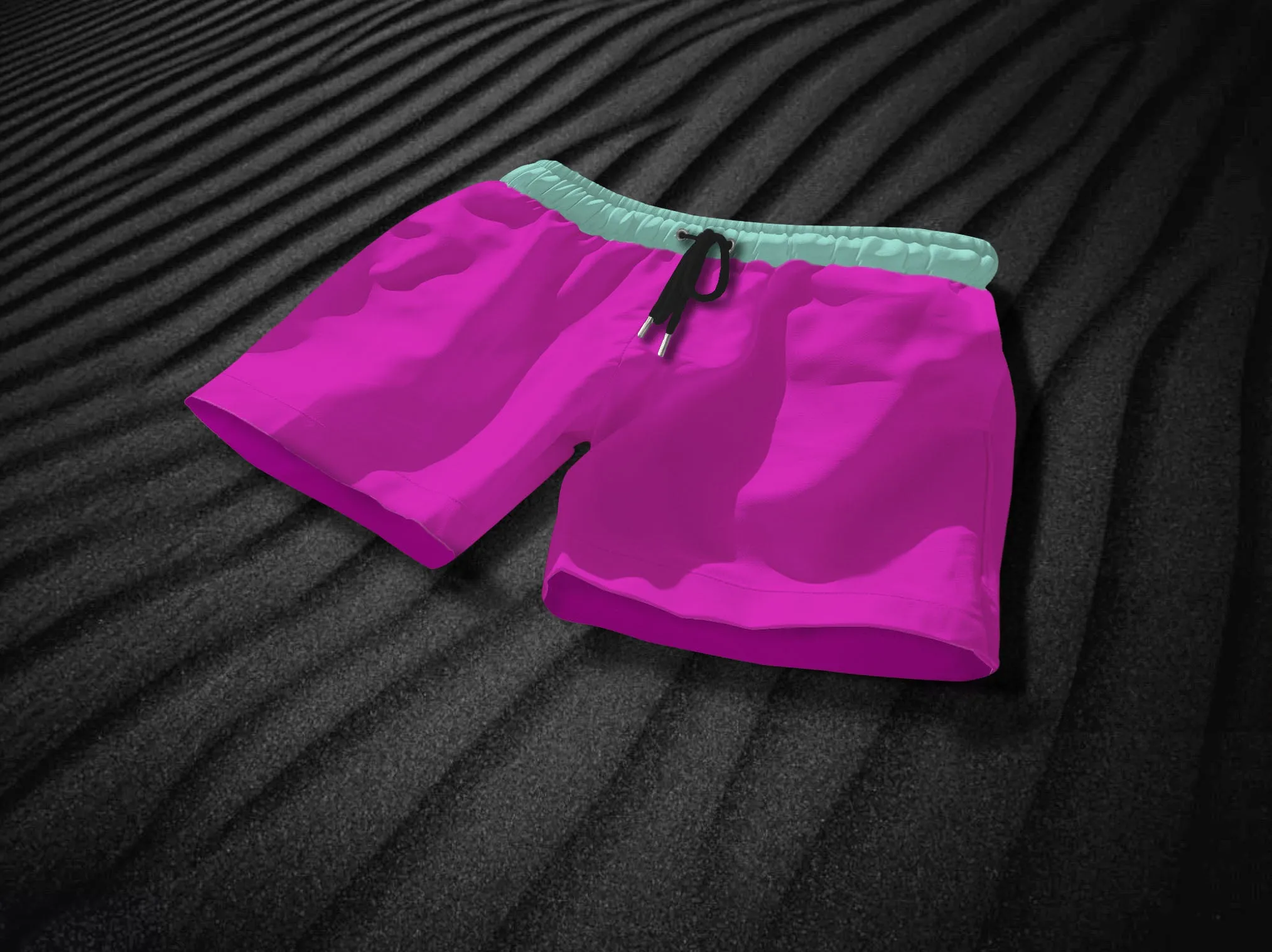 South Beach Fuchsia Swim Shorts