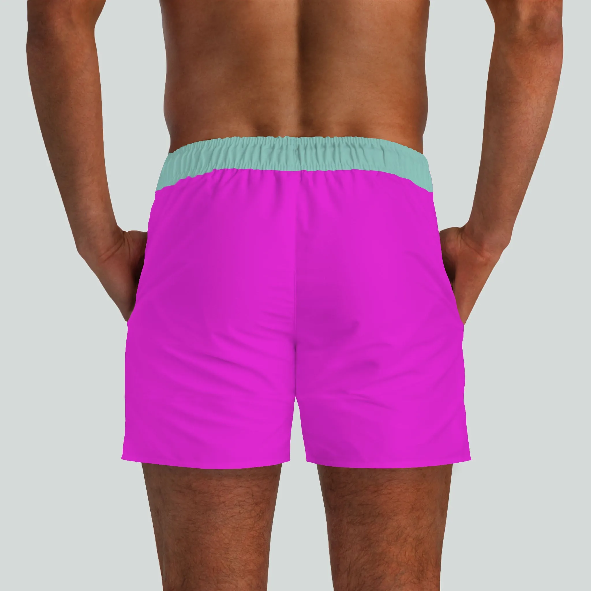 South Beach Fuchsia Swim Shorts