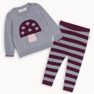 Sparrow & Perry Set - Mushroom Sweater & Legging Set