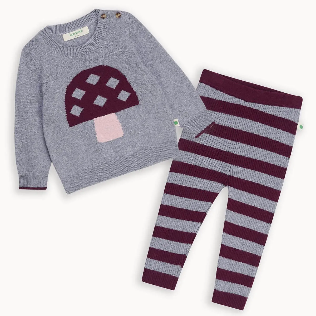 Sparrow & Perry Set - Mushroom Sweater & Legging Set
