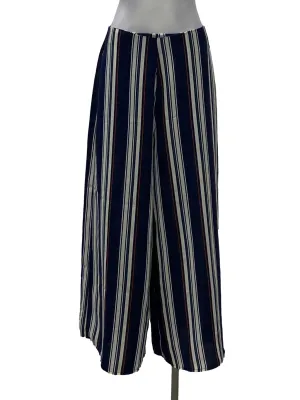 Striped Wide Leg Straight Pants