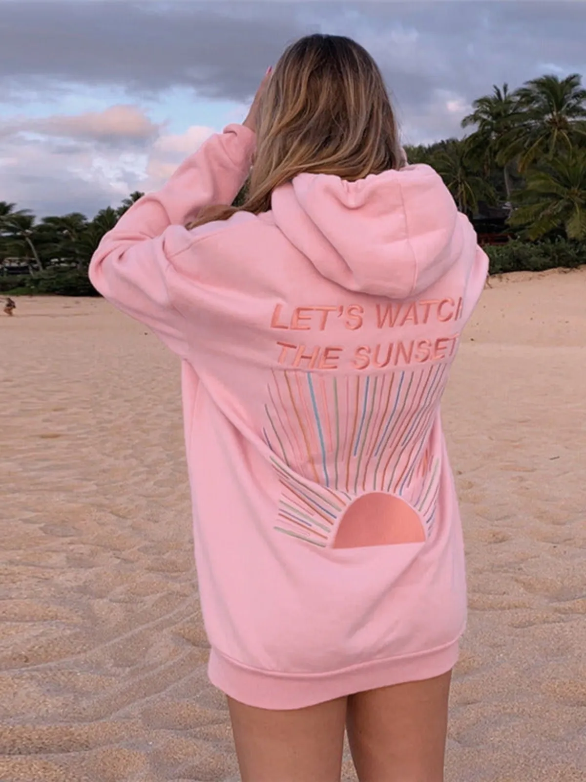 Sunset Aura™ | Oversized Hoodie | Soft Cotton Blend, Relaxed Fit & Stylish Design