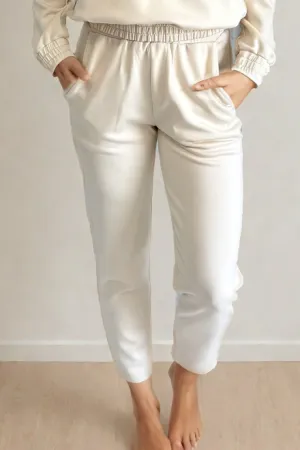 Thea Fitted Pant | Creme