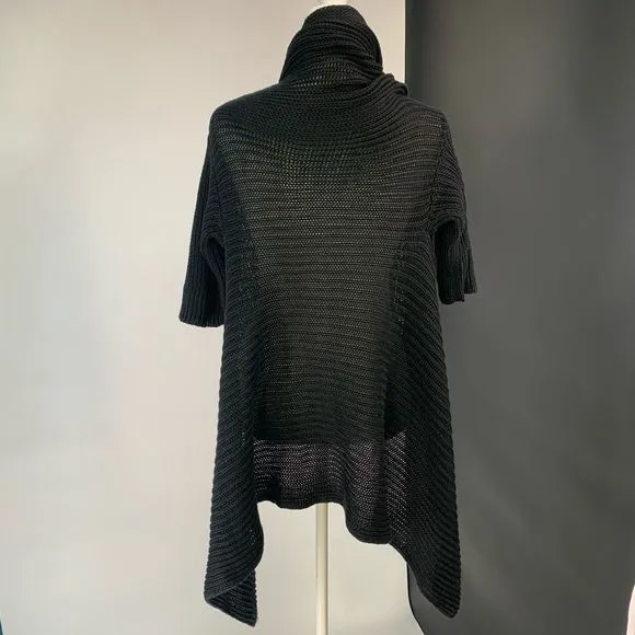 THEORY long cardigan duster chunky fisherman knit sweater sz s womens
