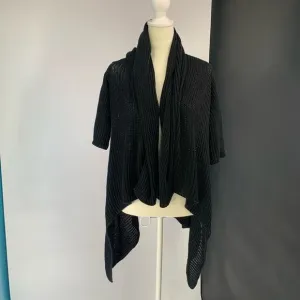 THEORY long cardigan duster chunky fisherman knit sweater sz s womens