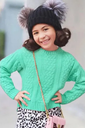 Toddler Chunky Knit Pullover Sweater