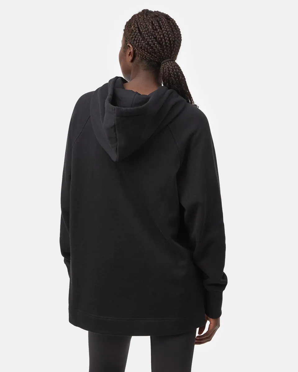 Treefleece Slit Hem Oversized Hoodie