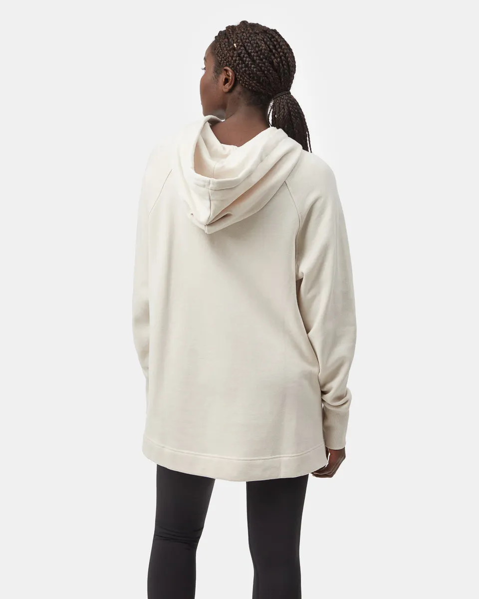 Treefleece Slit Hem Oversized Hoodie