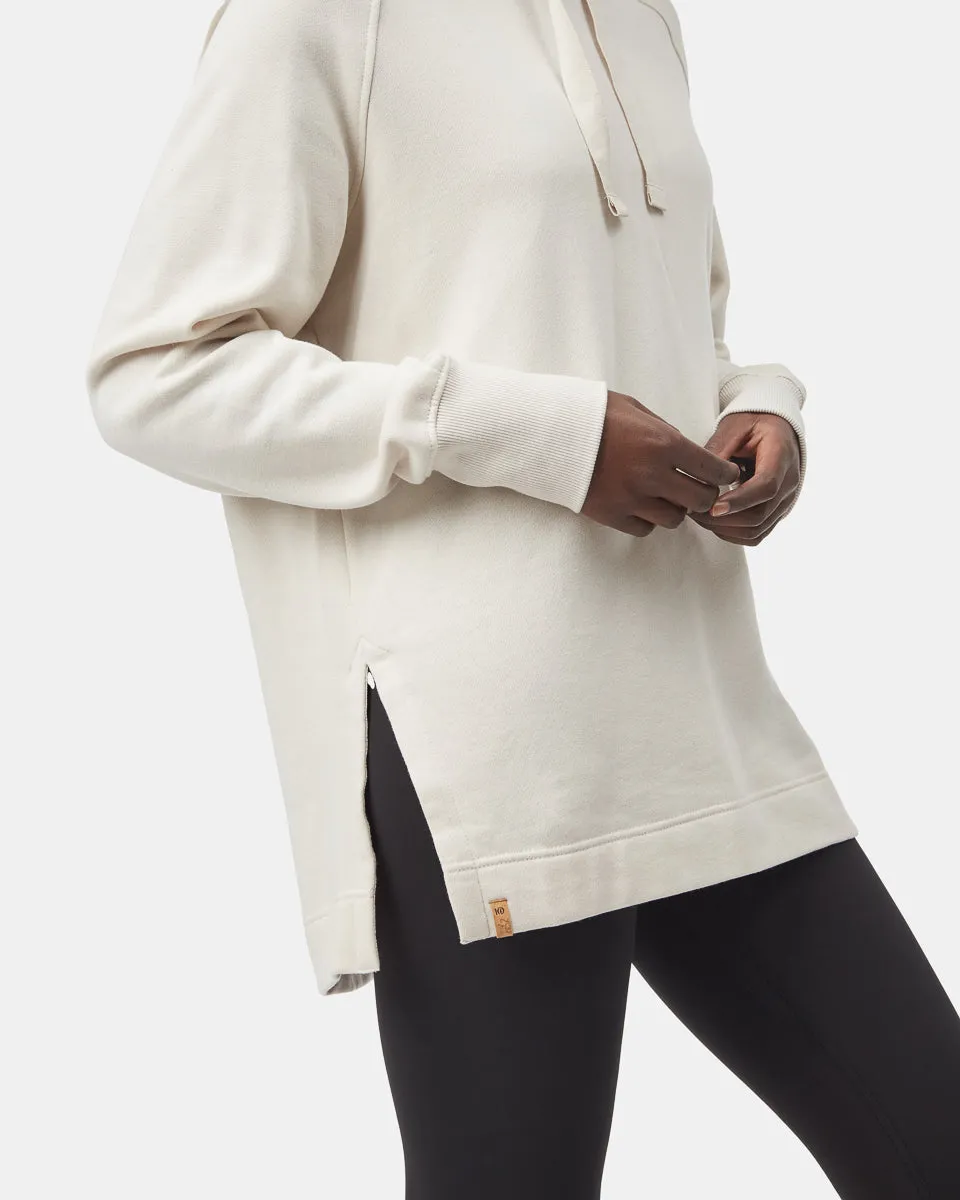 Treefleece Slit Hem Oversized Hoodie