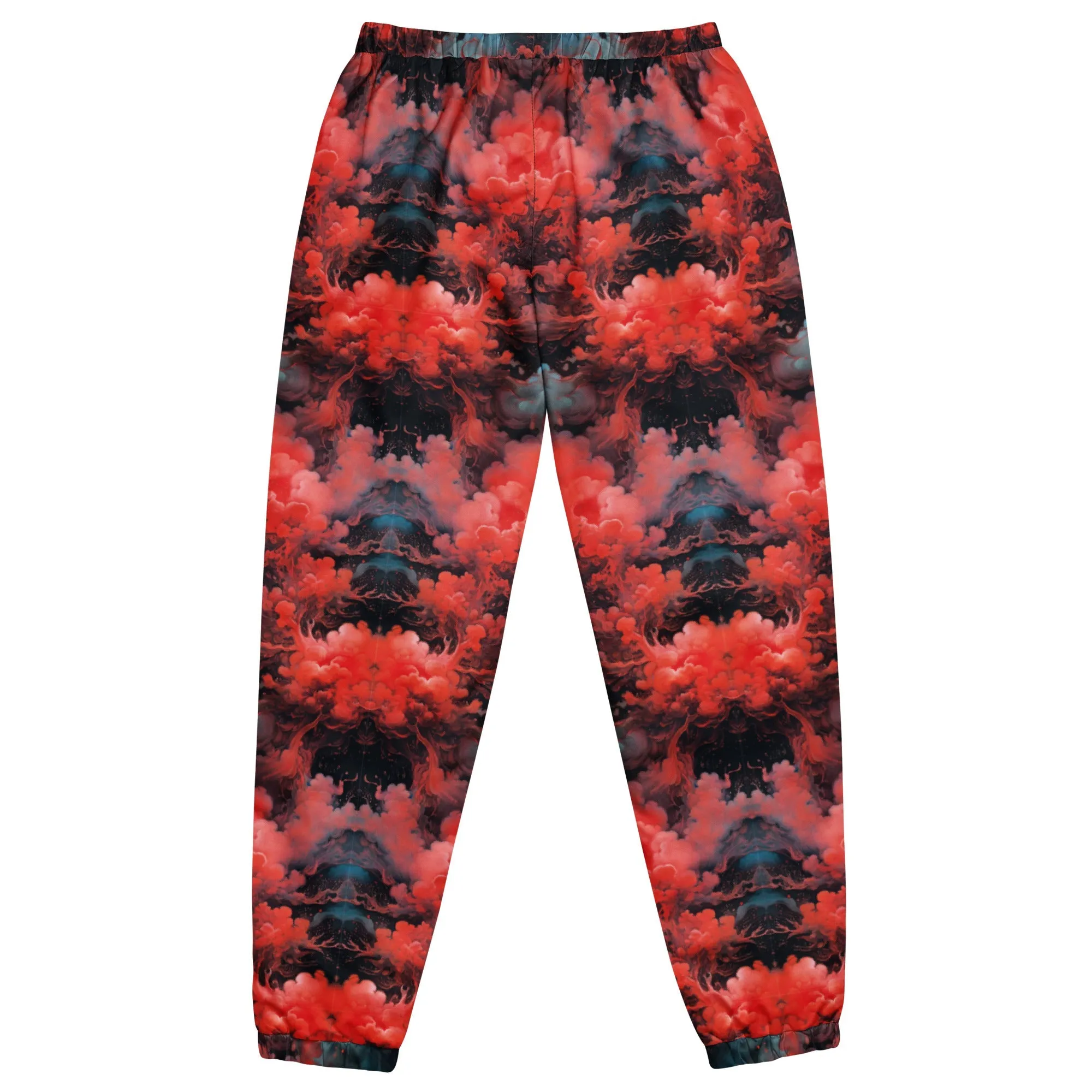 Unisex Track pants - Ethereal Crimson Flow - Dark
