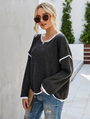 Valentin Crew Neck Sweatshirt - Black