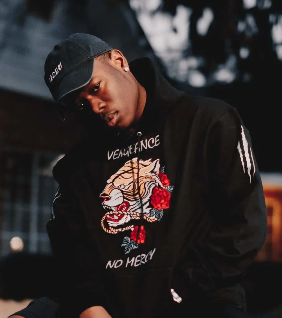 Vengeance/No Mercy Tiger | Black Hoodie