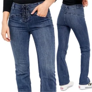 WE THE FREE Eva Lace-Up Bootcut Jeans FREE PEOPLE Size 28