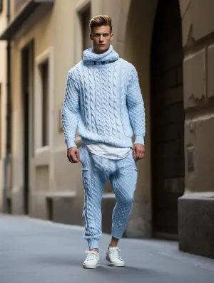 Winter Men's Thick Knitted Set