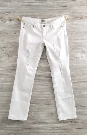WOMENS SIZE 11 or TEEN GIRL - MUDD Jeans, White, Distressed VGUC B6