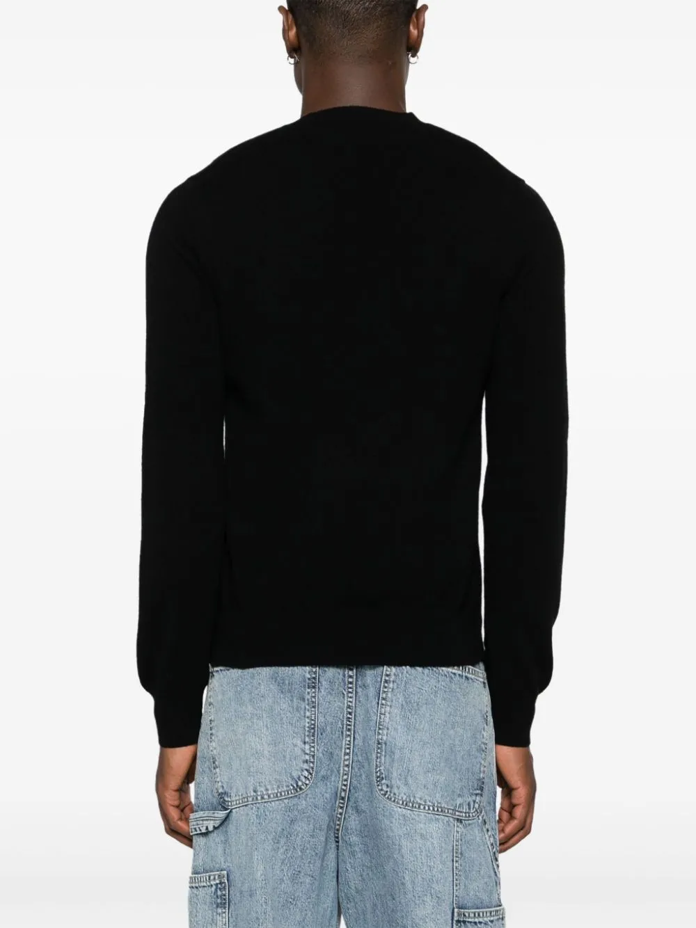 Wool v-necked sweater