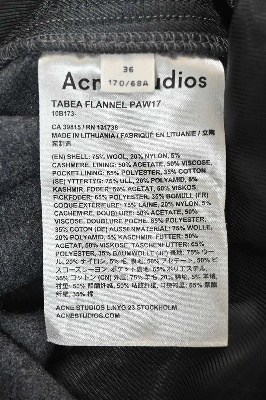 [WW39538] Acne Studios | Casual Pants