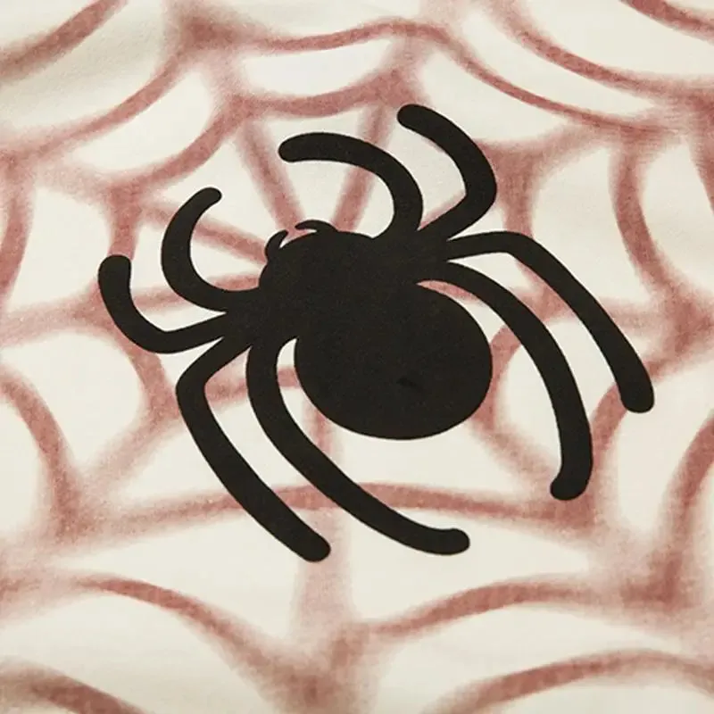 Y2K Spider Print Oversized Hoodie for Comfort and Style