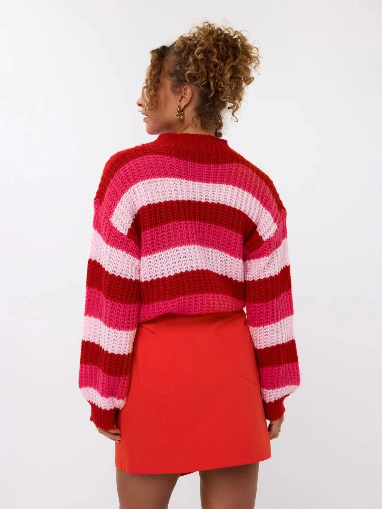 Ydence Knitted sweater Annelies pink red
