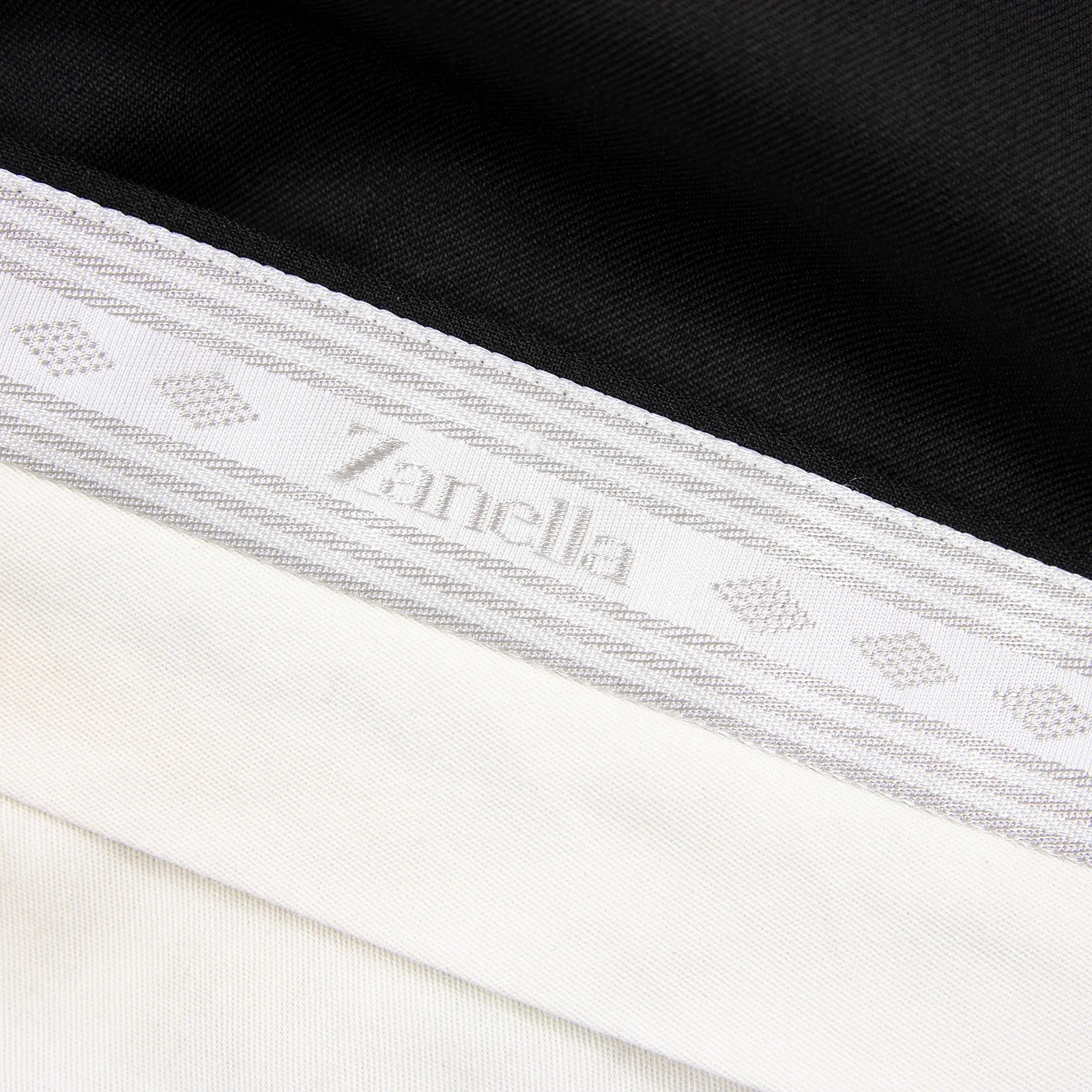 Zanella Todd Jet Black Wool Twill Half Lined Flat Front Dress Pants 33W